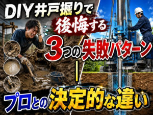 DIY井戸掘りで後悔する3つの失敗パターン